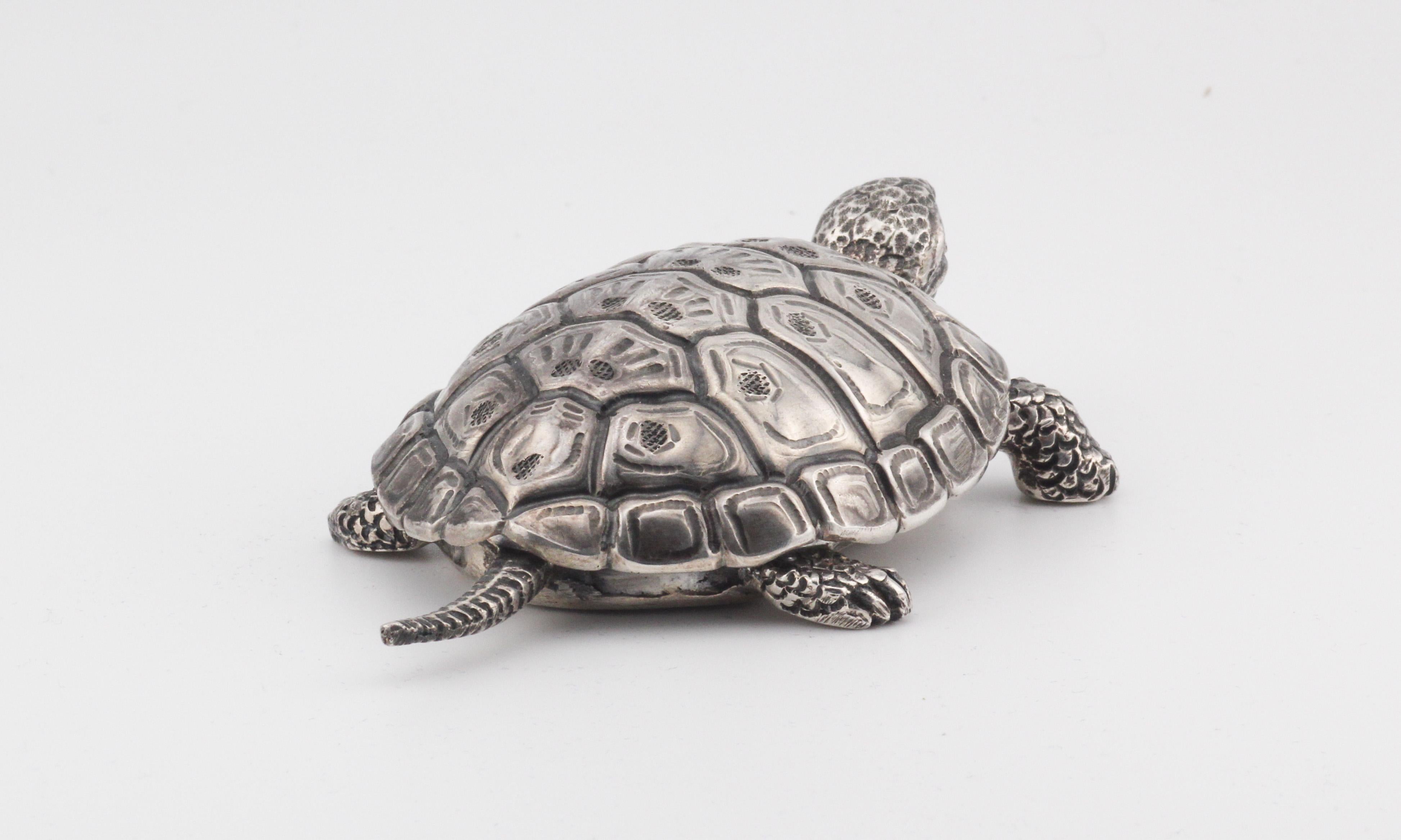 Gianmaria Buccellati Sterling Silver Turtle Box For Sale 1