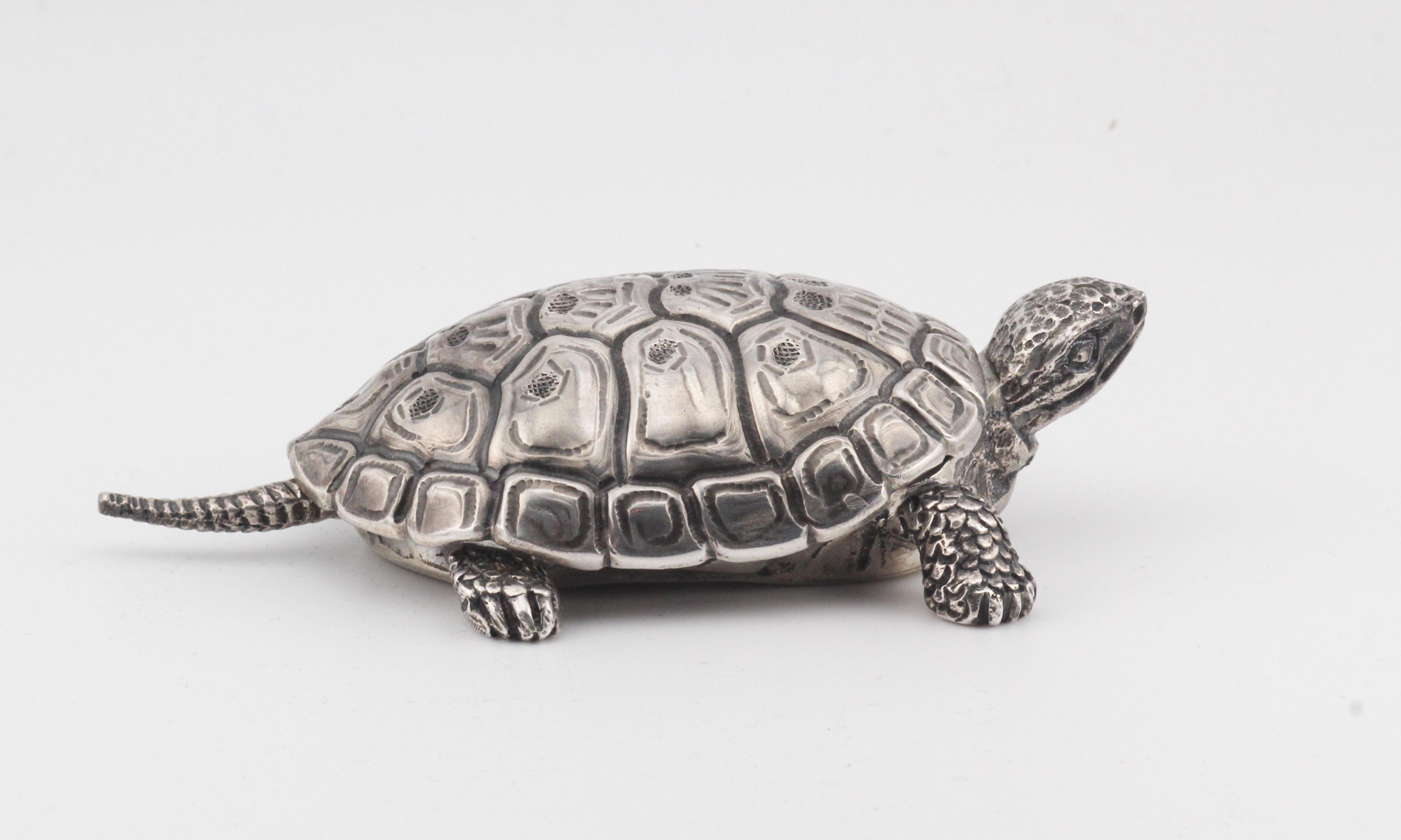 Gianmaria Buccellati Sterling Silver Turtle Box For Sale 2
