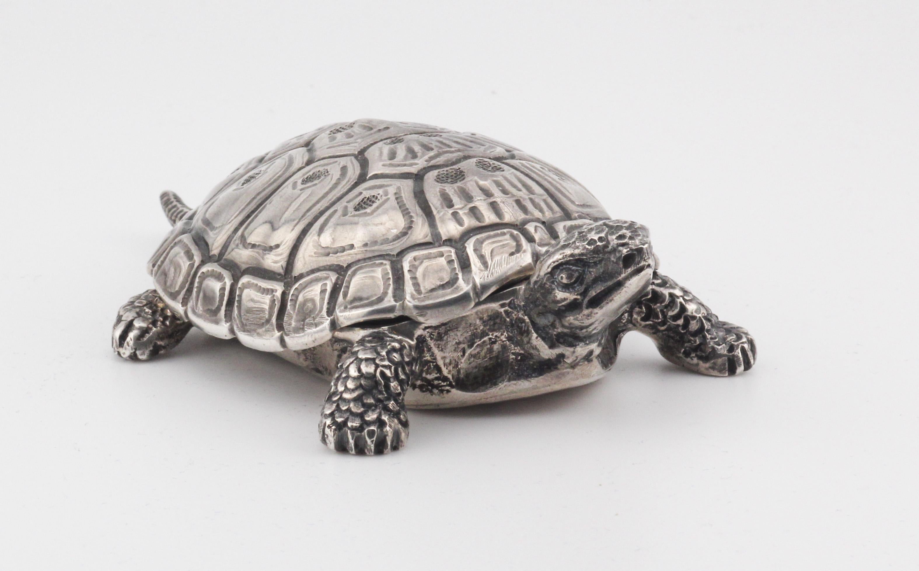 Gianmaria Buccellati Sterling Silver Turtle Box For Sale 3