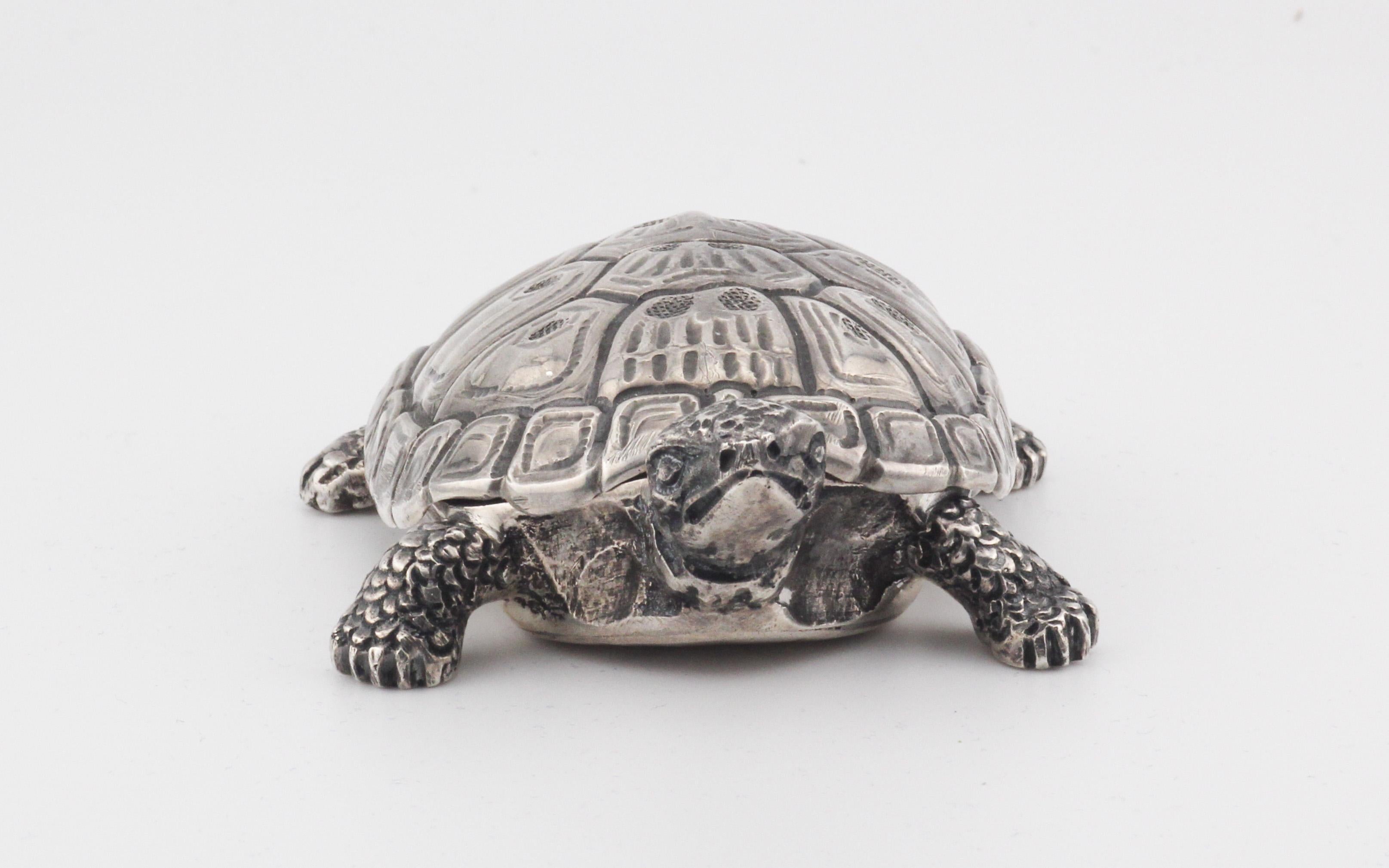Gianmaria Buccellati Sterling Silver Turtle Box For Sale 4