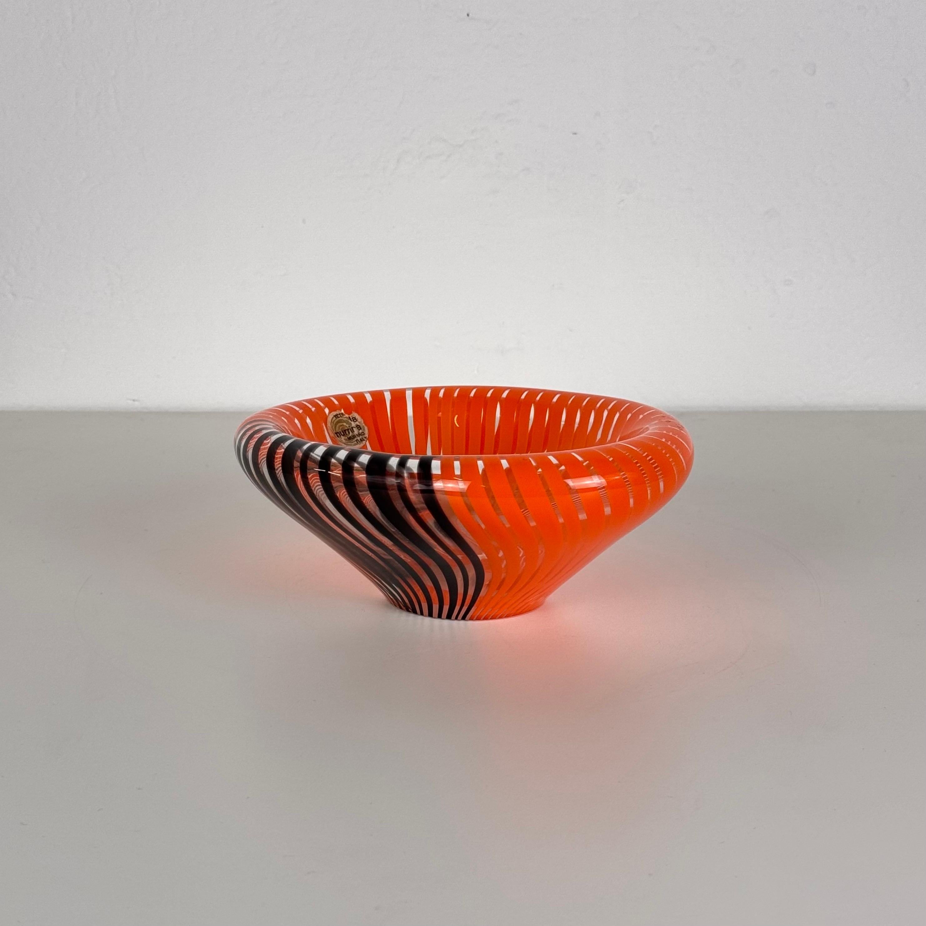 Mid-Century Modern Gianmaria Potenza for La Murrina, Murano Glass Catch-All Bowl, 1970s For Sale