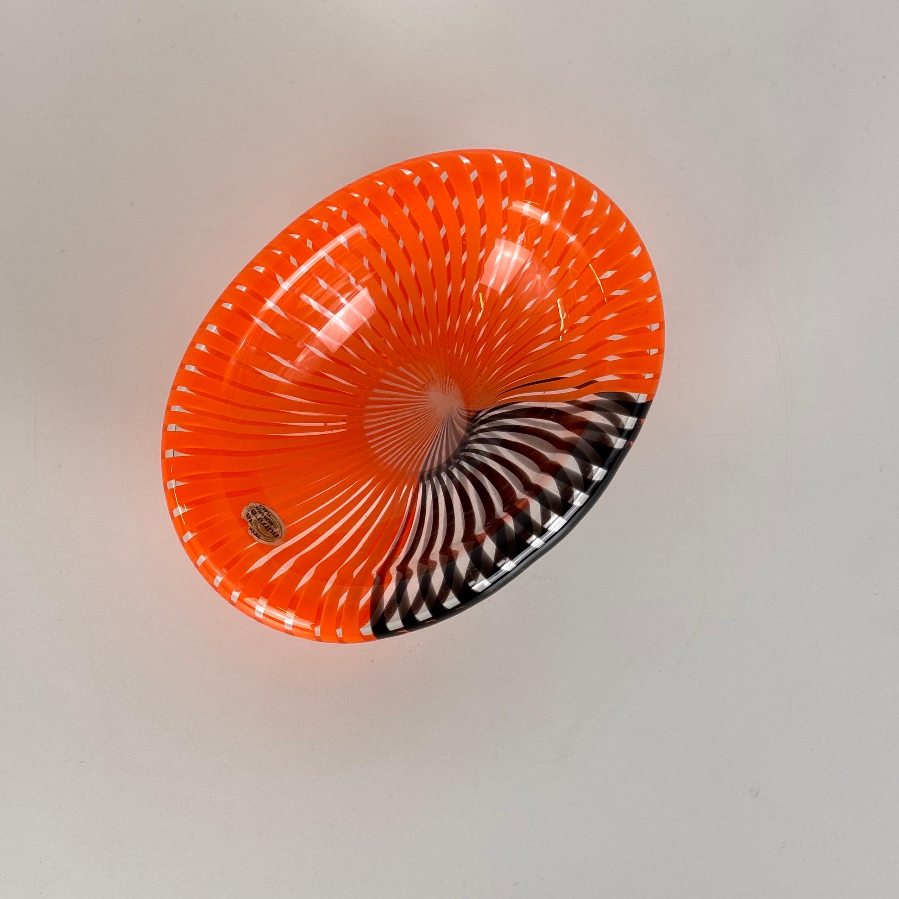 Hand-Crafted Gianmaria Potenza for La Murrina, Murano Glass Catch-All Bowl, 1970s For Sale