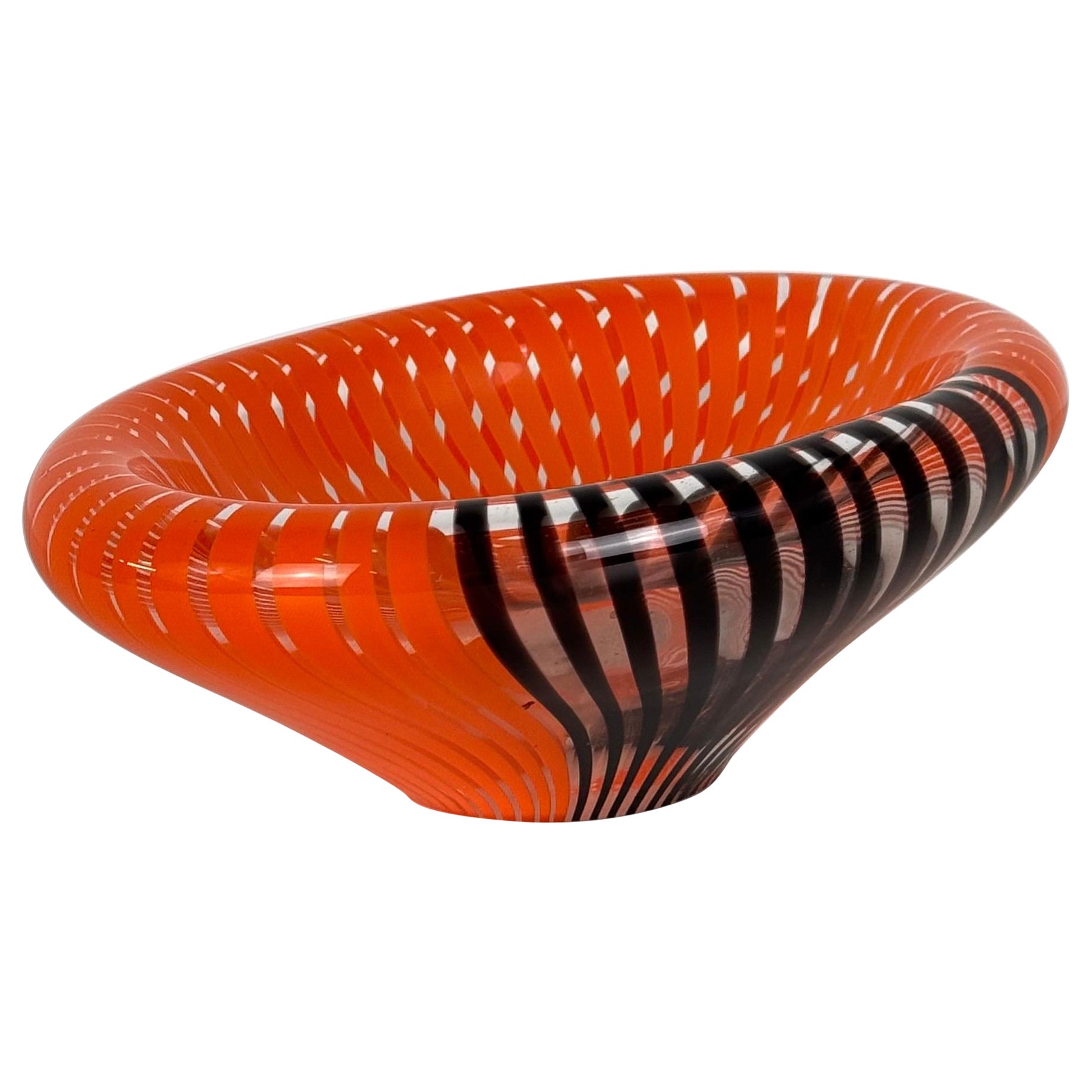 Gianmaria Potenza für La Murrina, Murano Glas Auffangschale, 1970er Jahre
