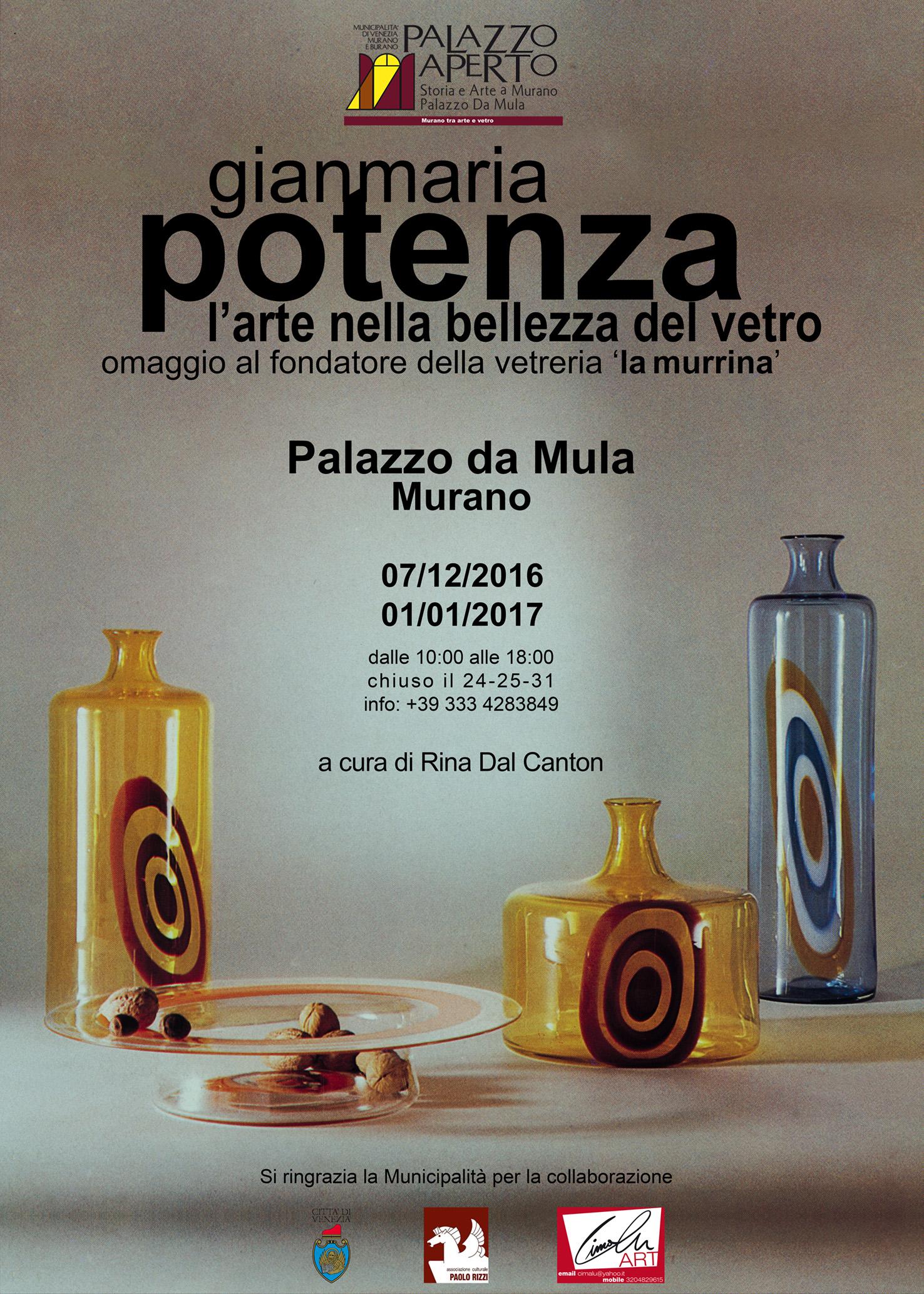 Gianmaria Potenza Large Murano Glass Vase for La Murrina, 1968 For Sale 4