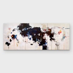 Colorful Abstract Painting, "Continuation (Triptych)" 2020