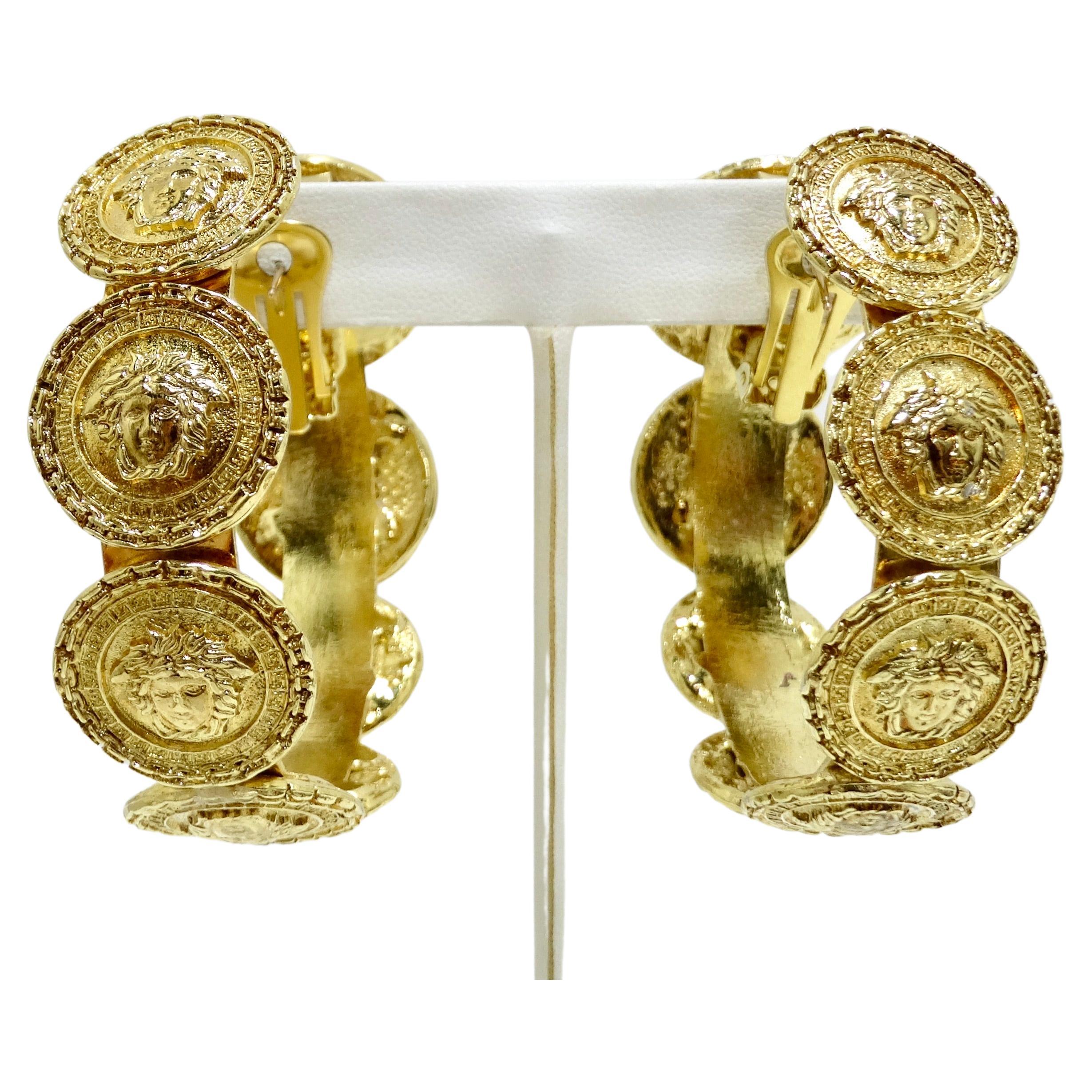 Versace Medusa Earrings - 9 For Sale on 1stDibs | versace gold 