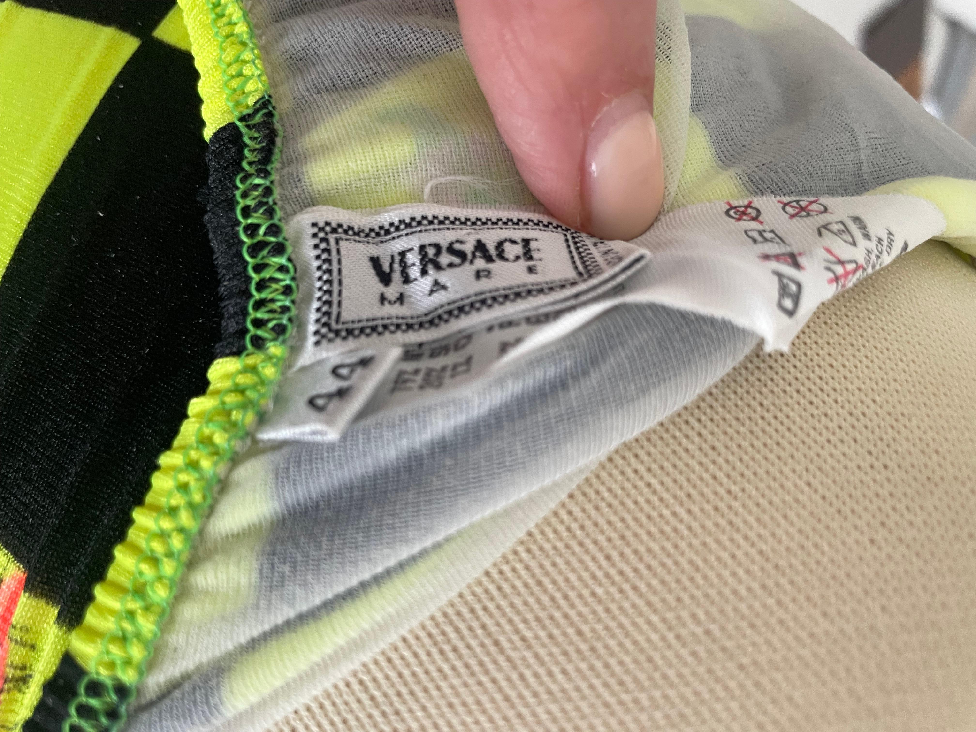 Gianne Versace Vintage 90s Swimsuit Bodysuit SS/1996 collectors item For Sale 6