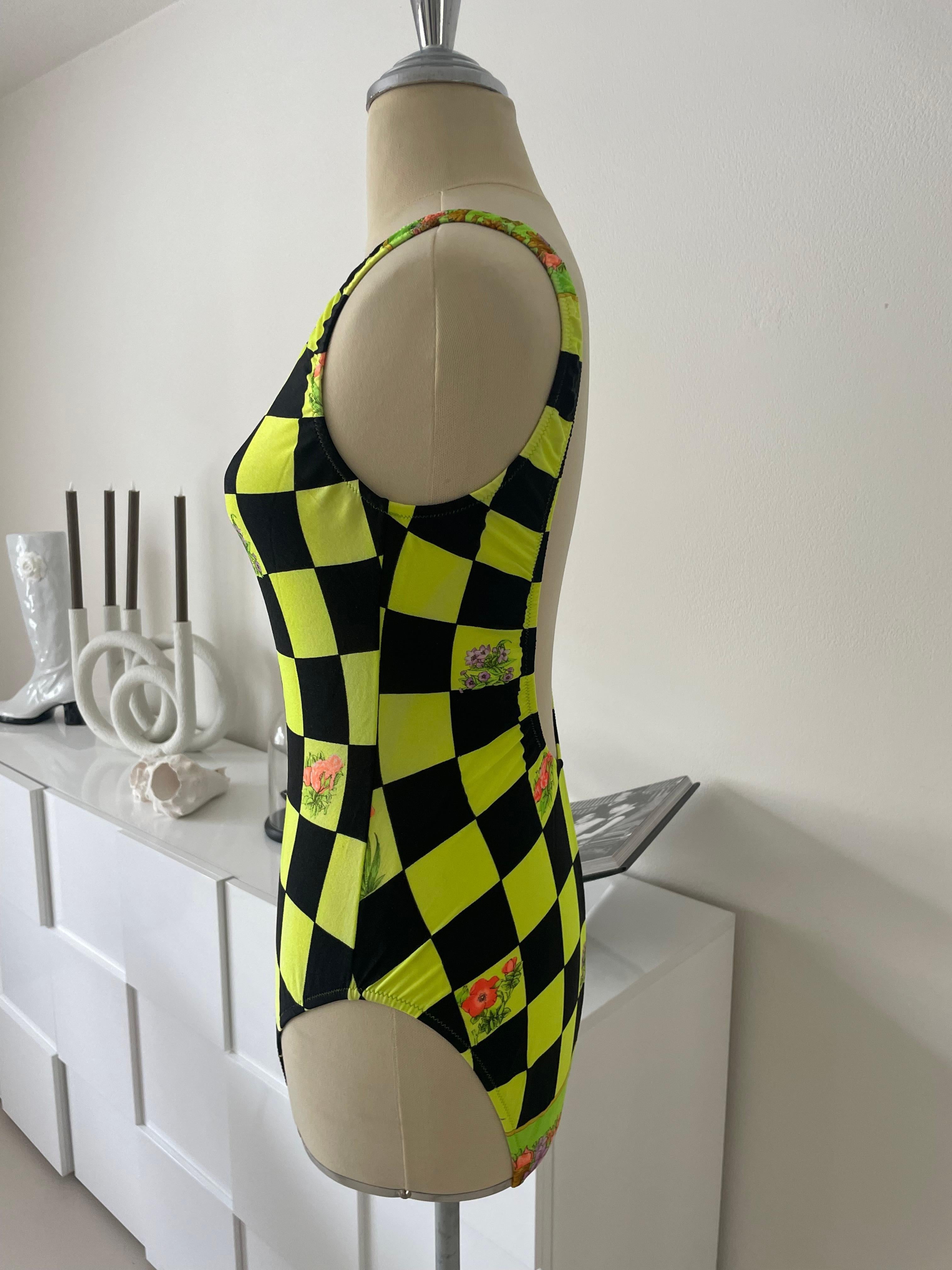 Gianne Versace Vintage 90s Swimsuit Bodysuit SS/1996 collectors item For Sale 2