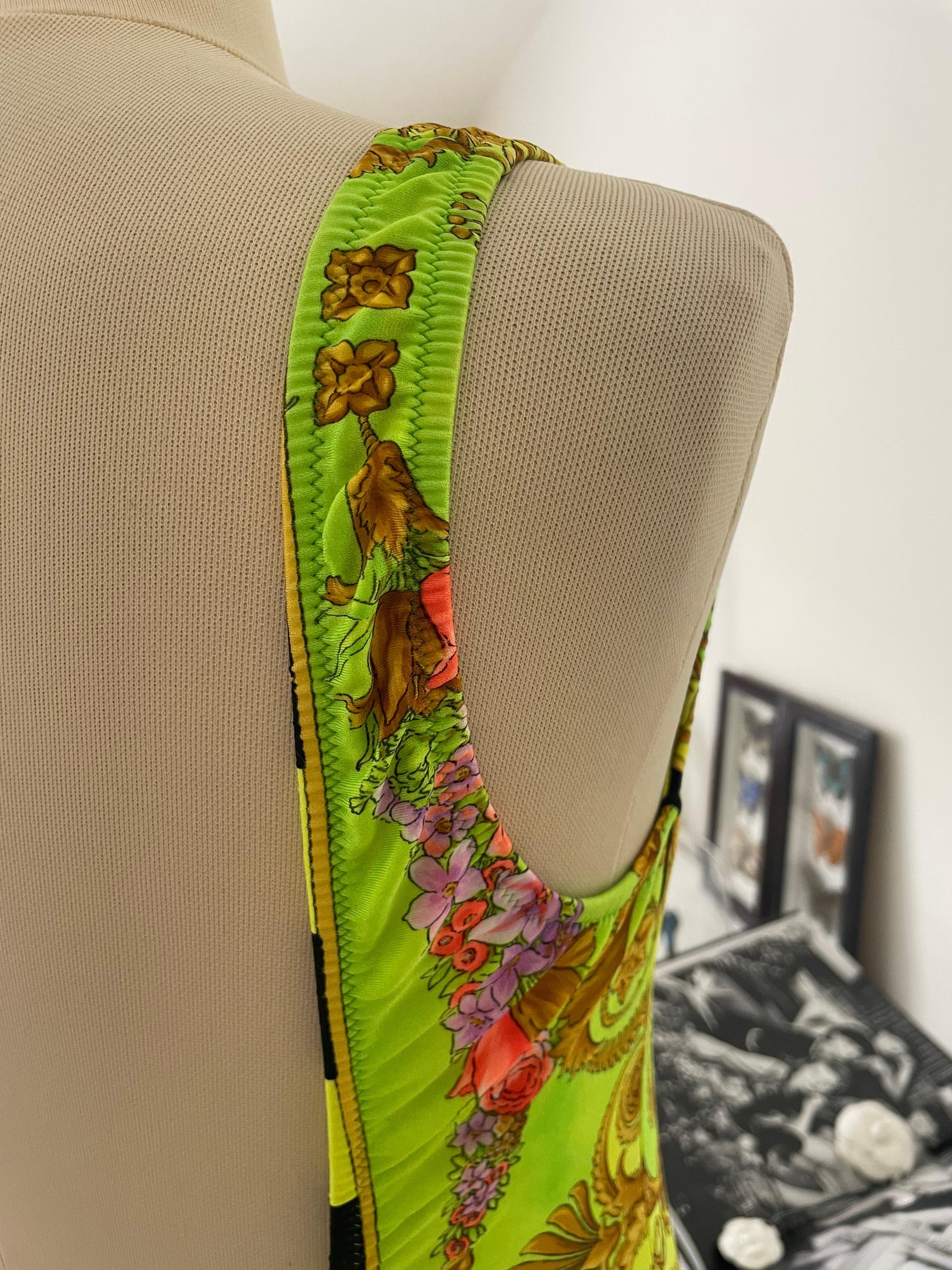 Gianne Versace Vintage 90s Swimsuit Bodysuit SS/1996 collectors item For Sale 4