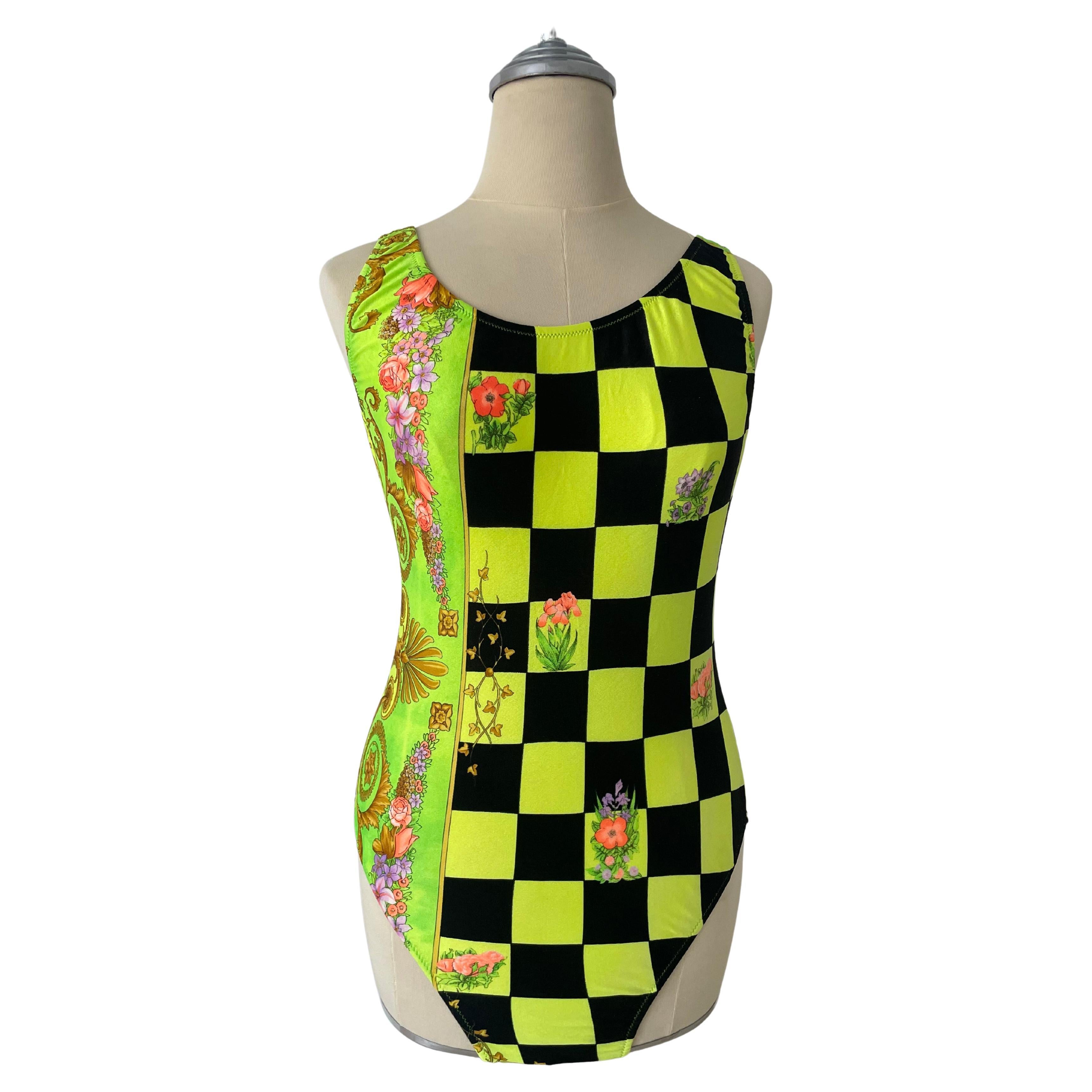 Gianne Versace Vintage 90s Swimsuit Bodysuit SS/1996 collectors item