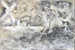 Don Quixote on Horseback with Lance Original Artwork