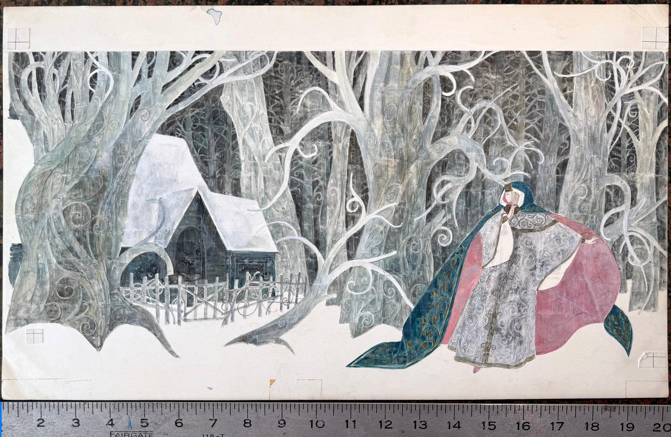 La princesa de los cuentos de Pushkin - Arte Fantástico - Art Nouveau en venta 7