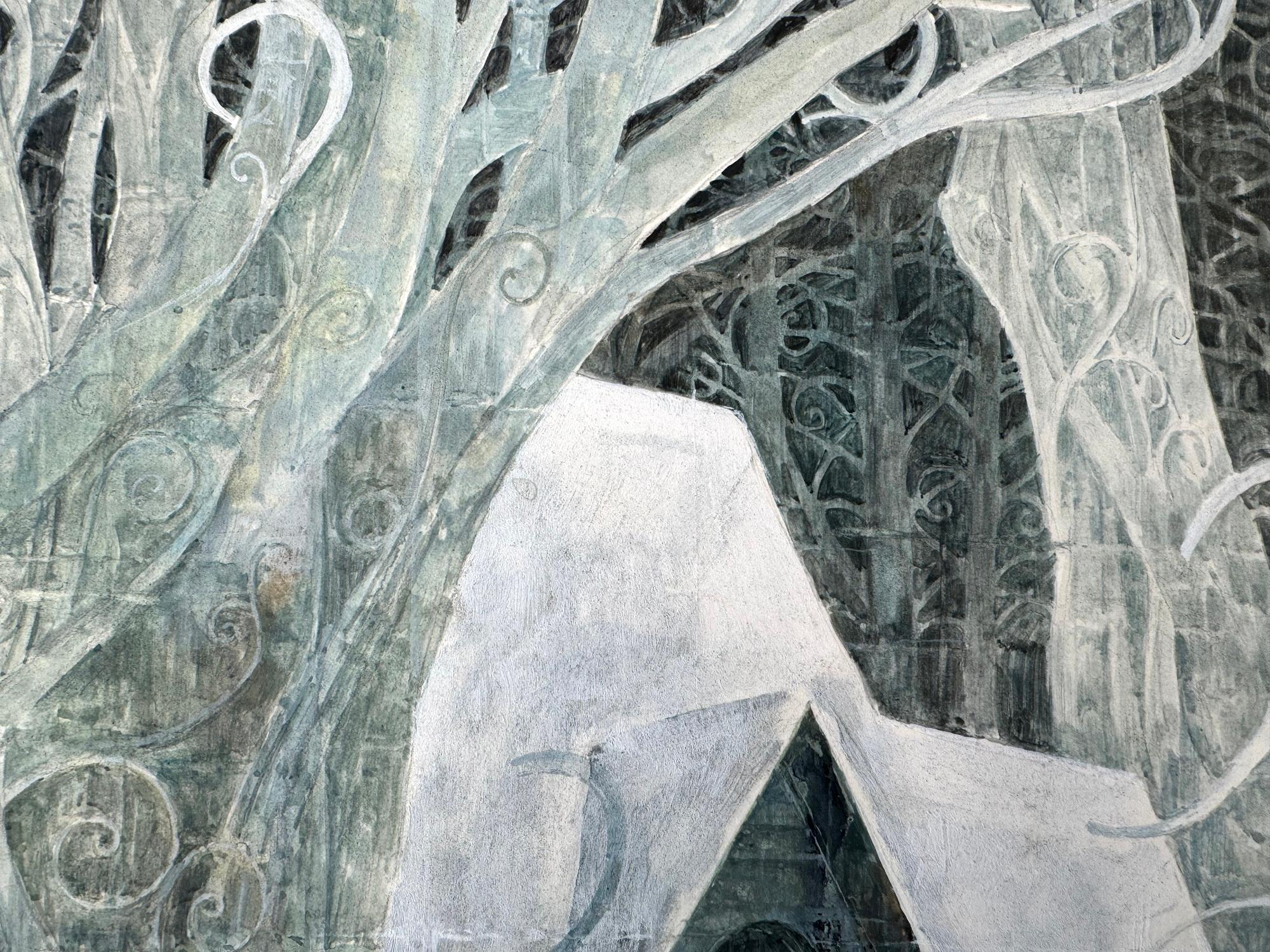 La princesa de los cuentos de Pushkin - Arte Fantástico - Art Nouveau - Painting de Gianni Benvenuti
