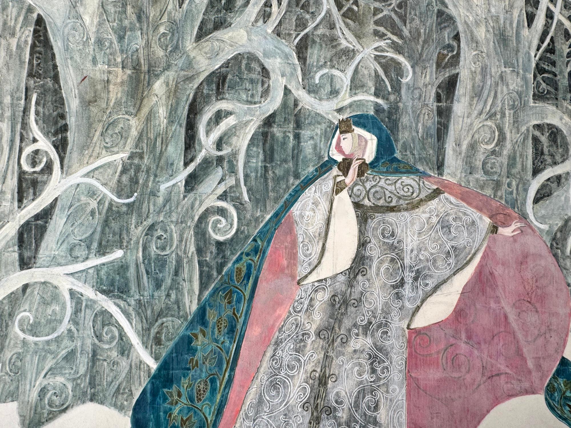 La princesa de los cuentos de Pushkin - Arte Fantástico - Art Nouveau en venta 4