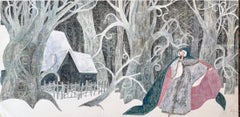 Pushkin's Fairy Tales Princess - Fantasy Art - Art Nouveau