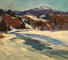 Snow Landscape Winter Scene American Artist Gianni Cilfone New England Scene