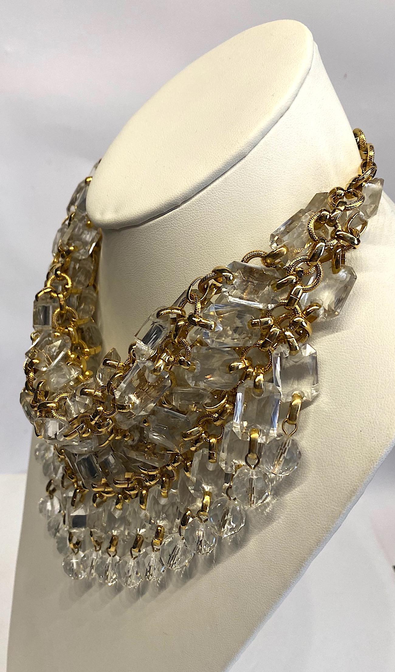 Women's Gianni De Liguoro 1980s Handkerchief Bib Necklace