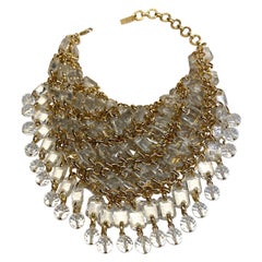 Gianni De Liguoro 1980s Handkerchief Bib Necklace