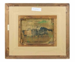 Head - Oil Painting by Gianni Dova - 1960