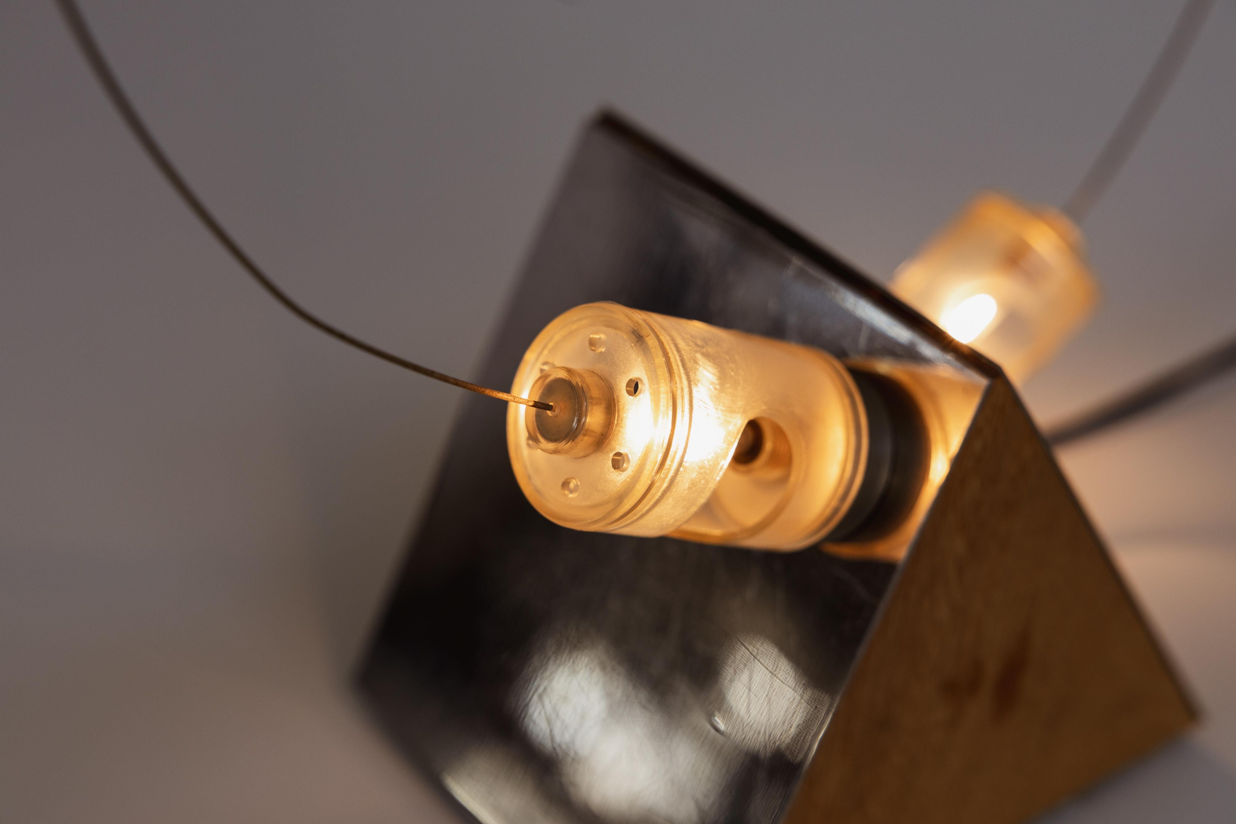 Metal Gianni Gamberini & Gruppo A.R.D.I.T.I. “B.T.” Lamp for Nucleo Sormani, 1971 For Sale