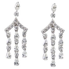 Gianni Lazzaro 1,31 Carat White Diamond White Gold Earrings for Her