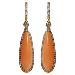 Gianni Lazzaro Boucles d'oreilles en or jaune 18 carats avec diamants de 29,4 carats pour elle