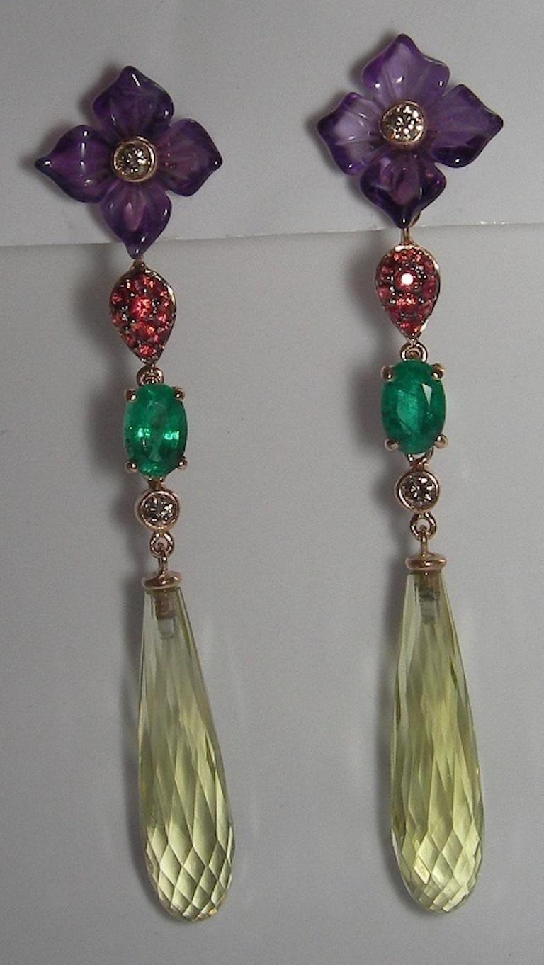 amethyst and emerald jewelry