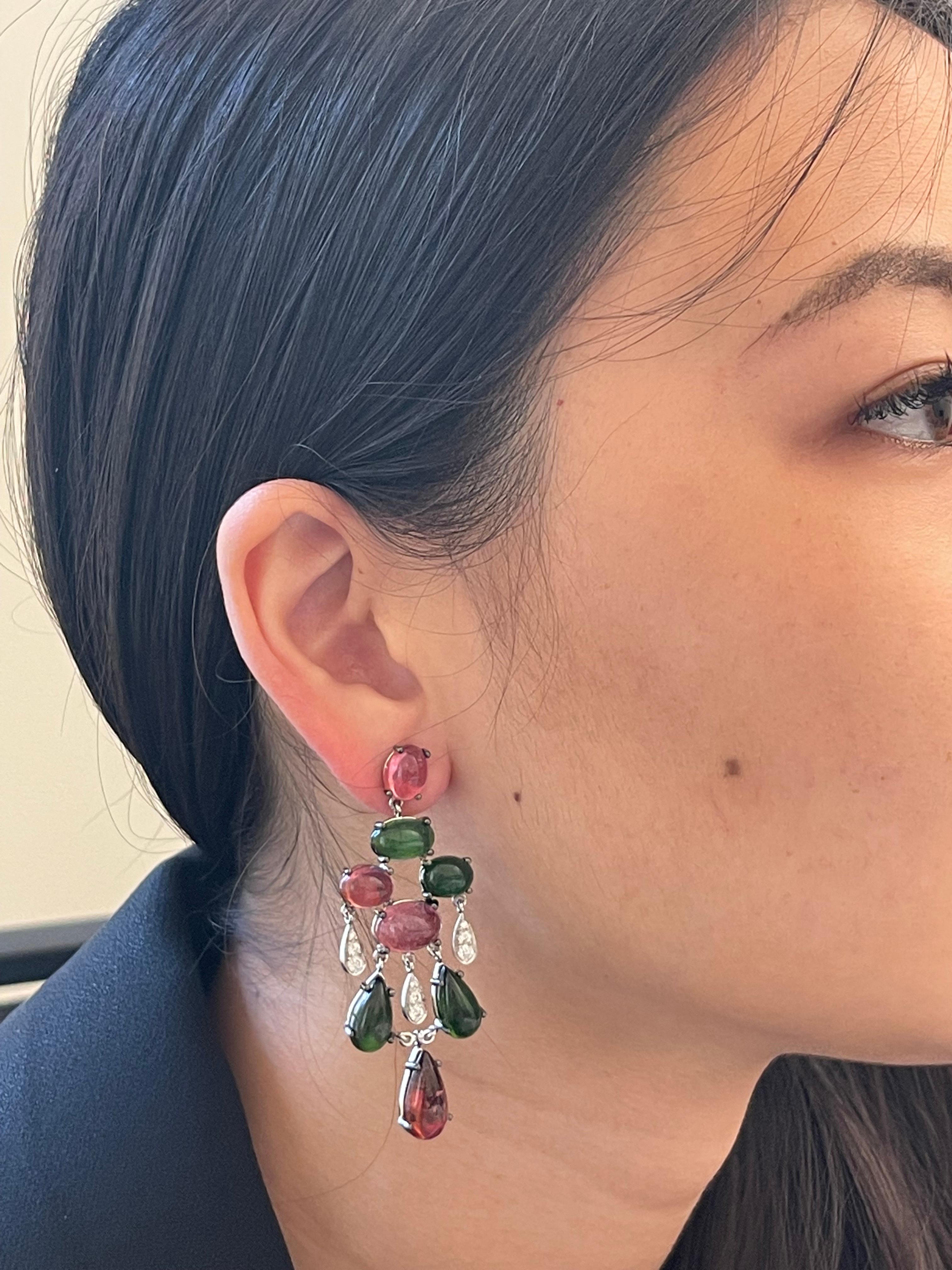Earrings White Gold 18 K Gianni Lazzaro

Diamonds 18-0,71 ct HSI 
Tourmaline 16- 49,45 ct

With a heritage of ancient fine Swiss jewelry traditions, NATKINA is a Geneva-based jewelry brand that creates modern jewelry masterpieces suitable for