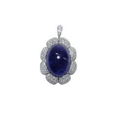Gianni Lazzaro Tanzanite 38, 8 Ct Diamond White 18K Gold Dangle Earrings for Her