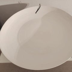 Large ceramic bowl with bronze tangis