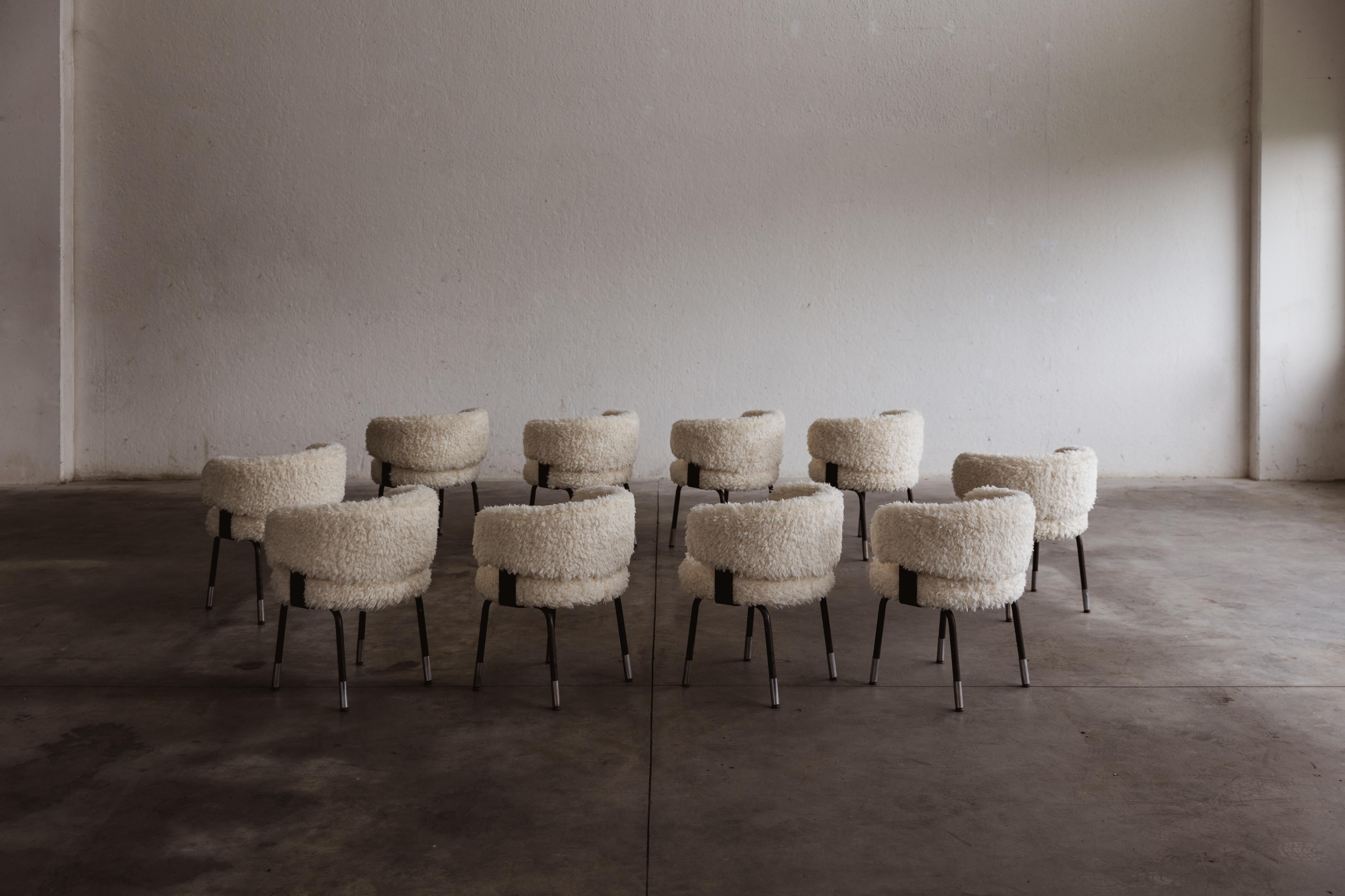 Gianni Moscatelli Dining Chairs for Formanova, 1968, Set of 10 2