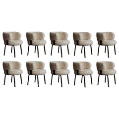 Chaises de salle à manger Gianni Moscatelli pour Formanova, 1968, ensemble de 10 pièces