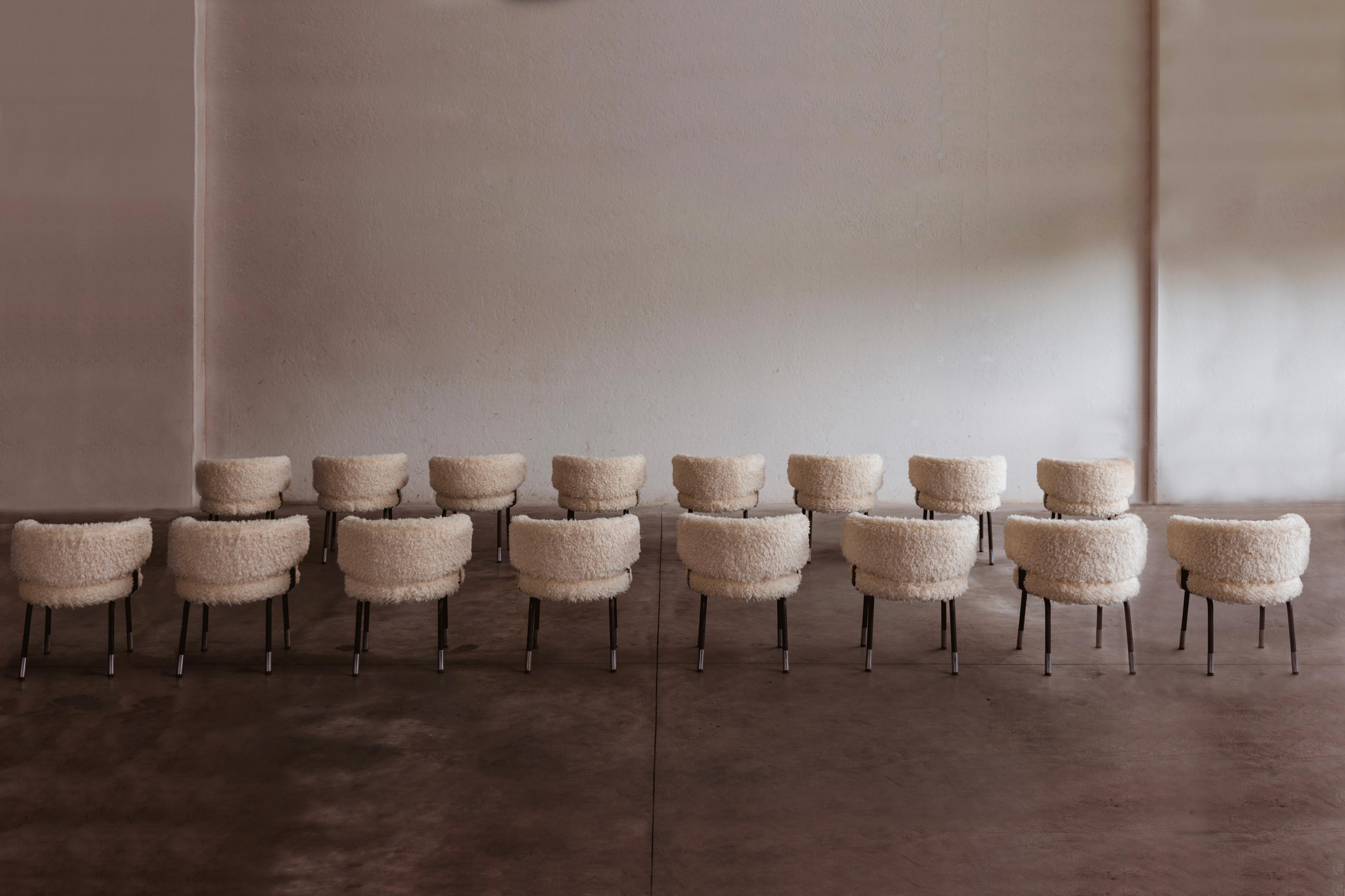 Milieu du XXe siècle Chaises de salle à manger Gianni Moscatelli pour Formanova, 1968, lot de 16 en vente