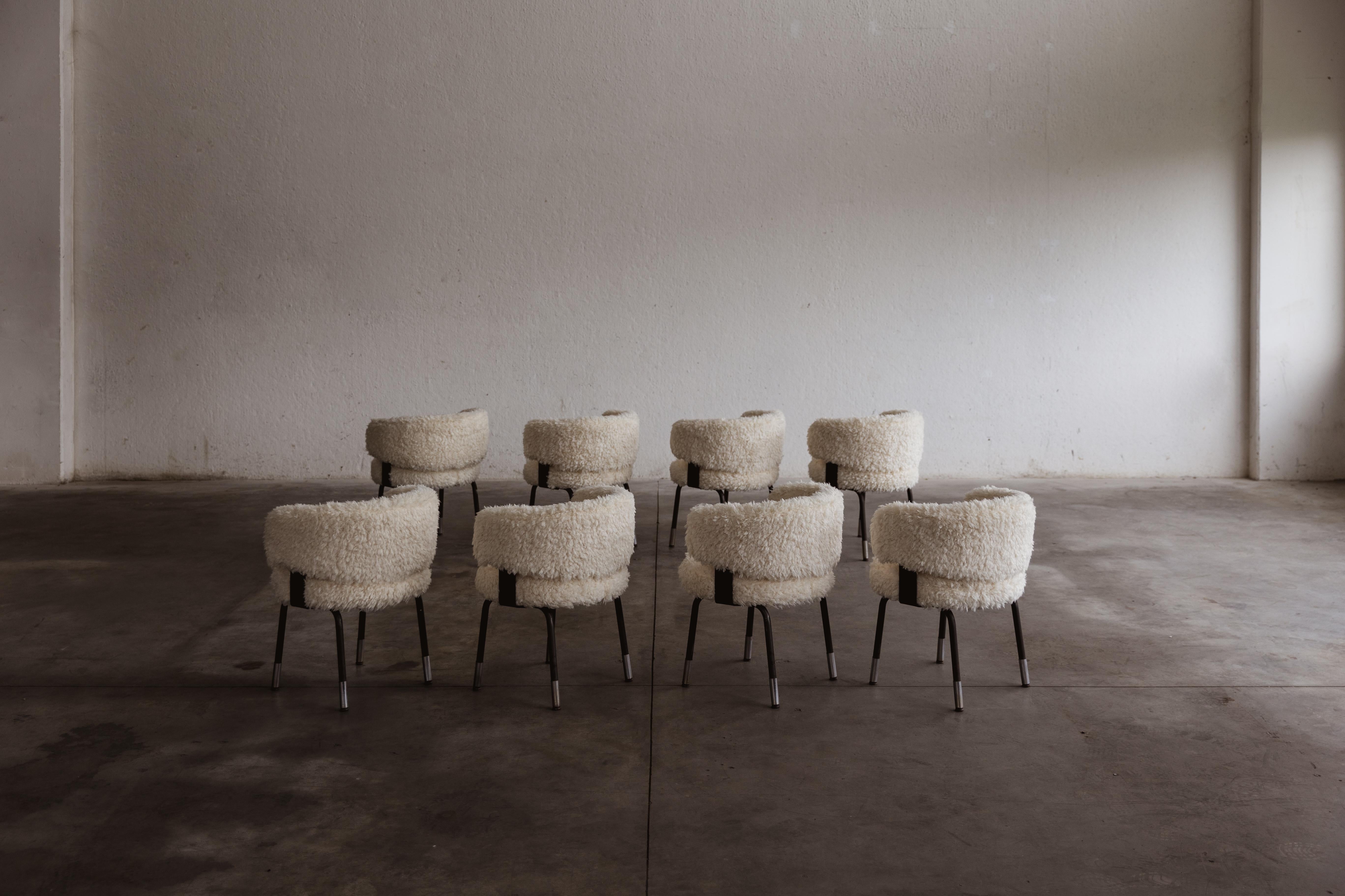 Gianni Moscatelli Dining Chairs for Formanova, 1968, Set of 8 3