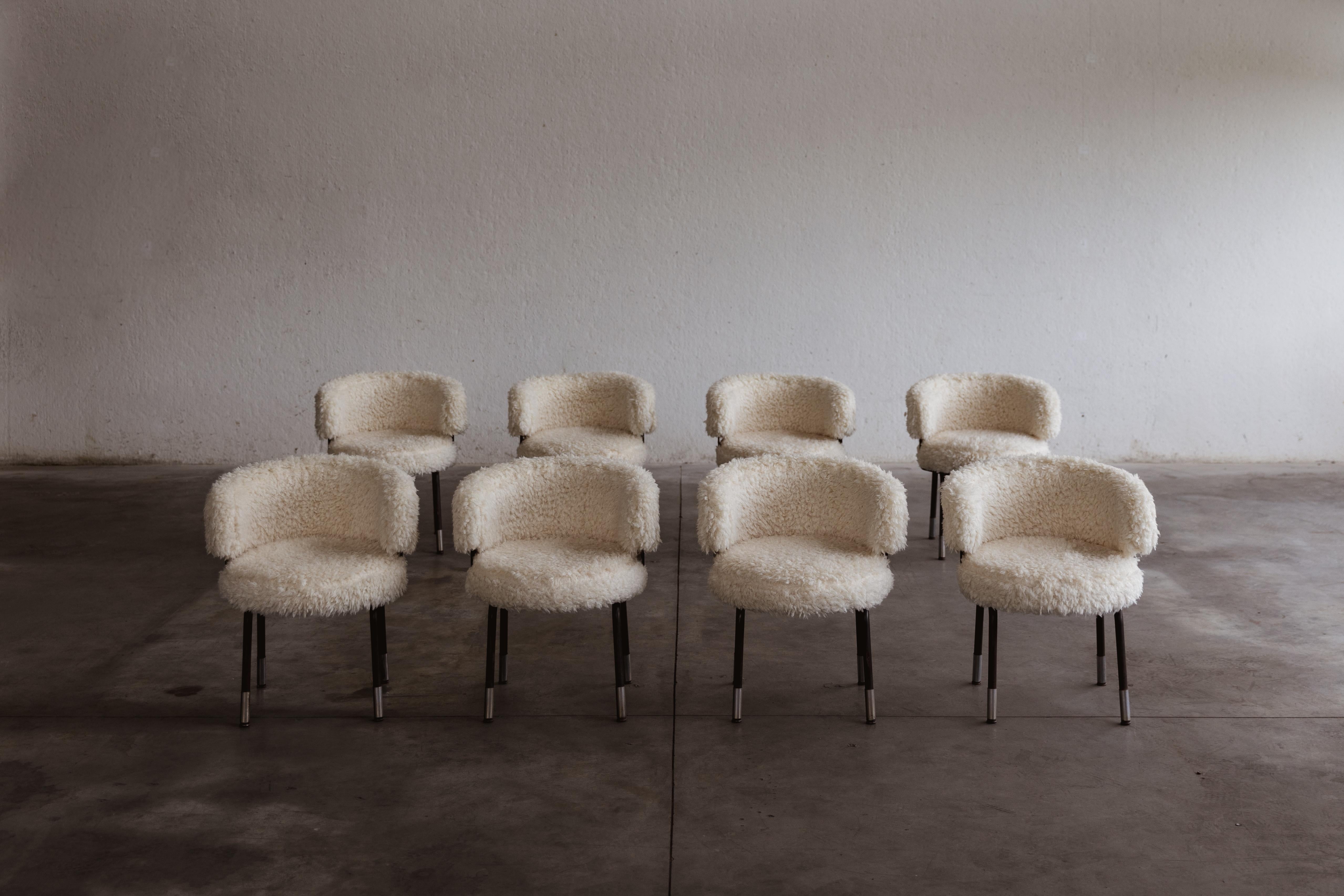Gianni Moscatelli Dining Chairs for Formanova, 1968, Set of 8 4