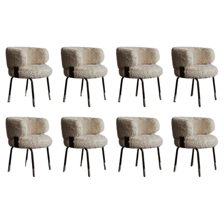 Gianni Moscatelli Dining Chairs for Formanova, 1968, Set of 8 For Sale