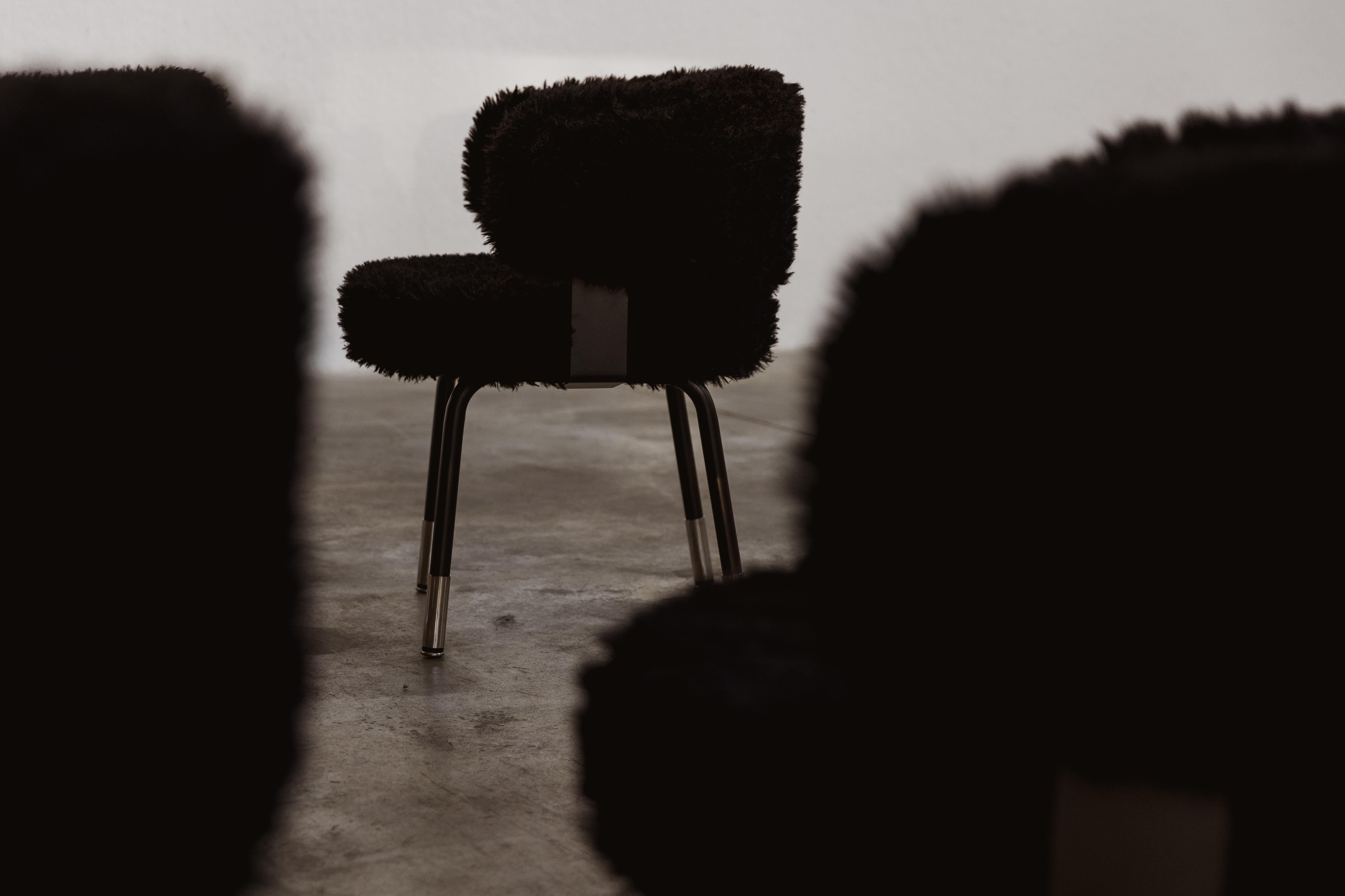 Gianni Moscatelli Dining Chairs for Formanova, Black, 1968, Set of 10 For Sale 2