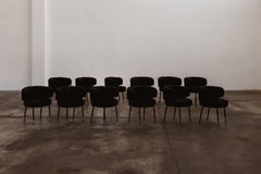 Gianni Moscatelli Dining Chairs for Formanova, Black, 1968, Set of 12