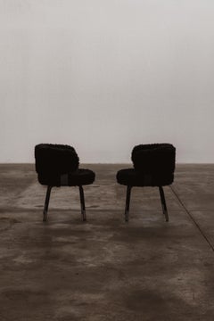 Gianni Moscatelli Dining Chairs for Formanova, Black, 1968, Set of 2