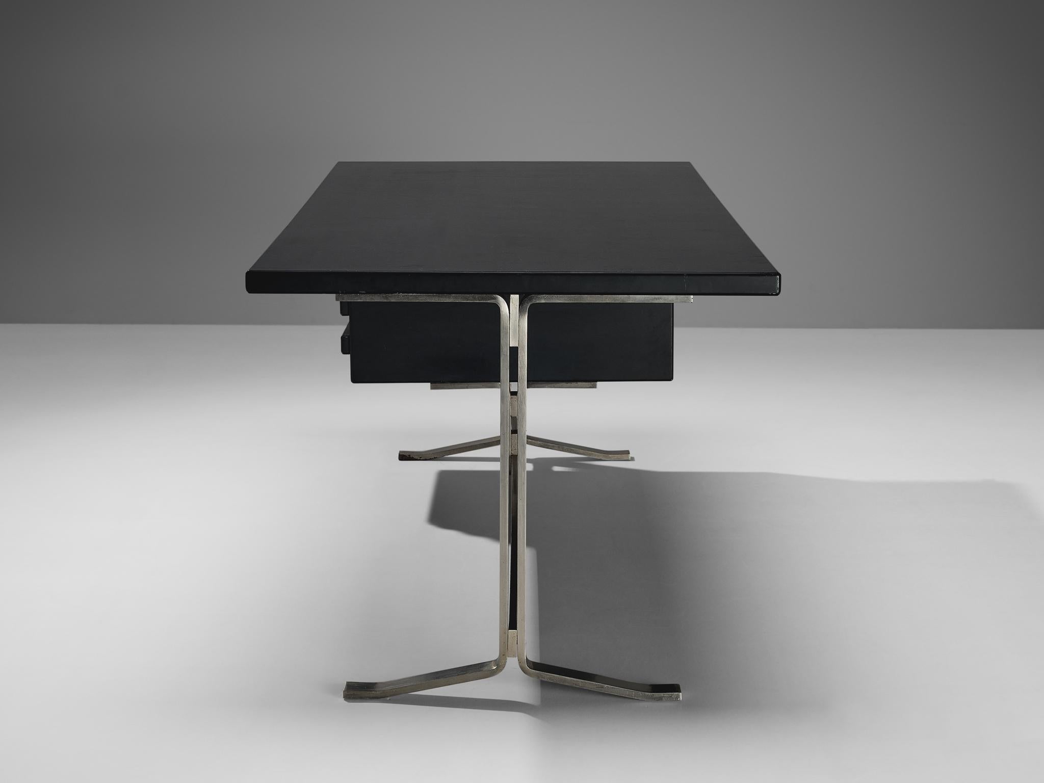 Gianni Moscatelli for Formanova Executive Desk in Black  For Sale 2