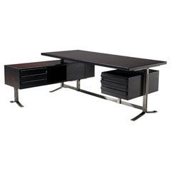 Gianni Moscatelli for Formanova Executive Desk in Stained Mahogany
