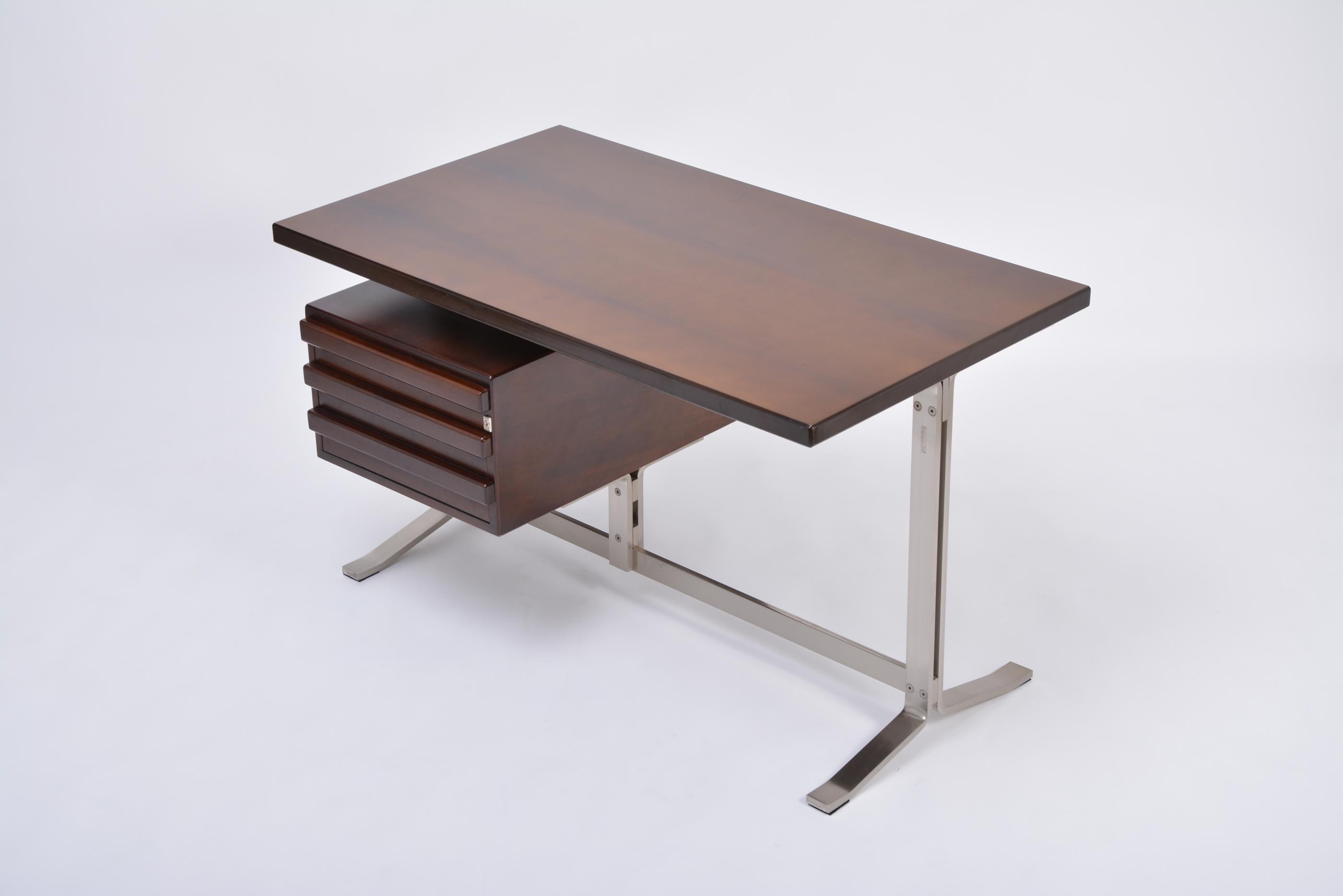 Gianni Moscatelli Mahogany Writing Desk for Formanova 3