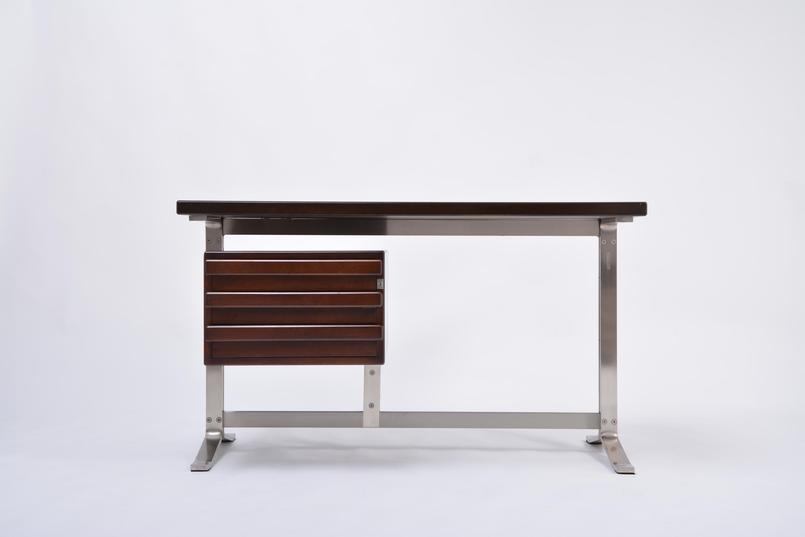 Gianni Moscatelli Mahogany Writing Desk for Formanova 4