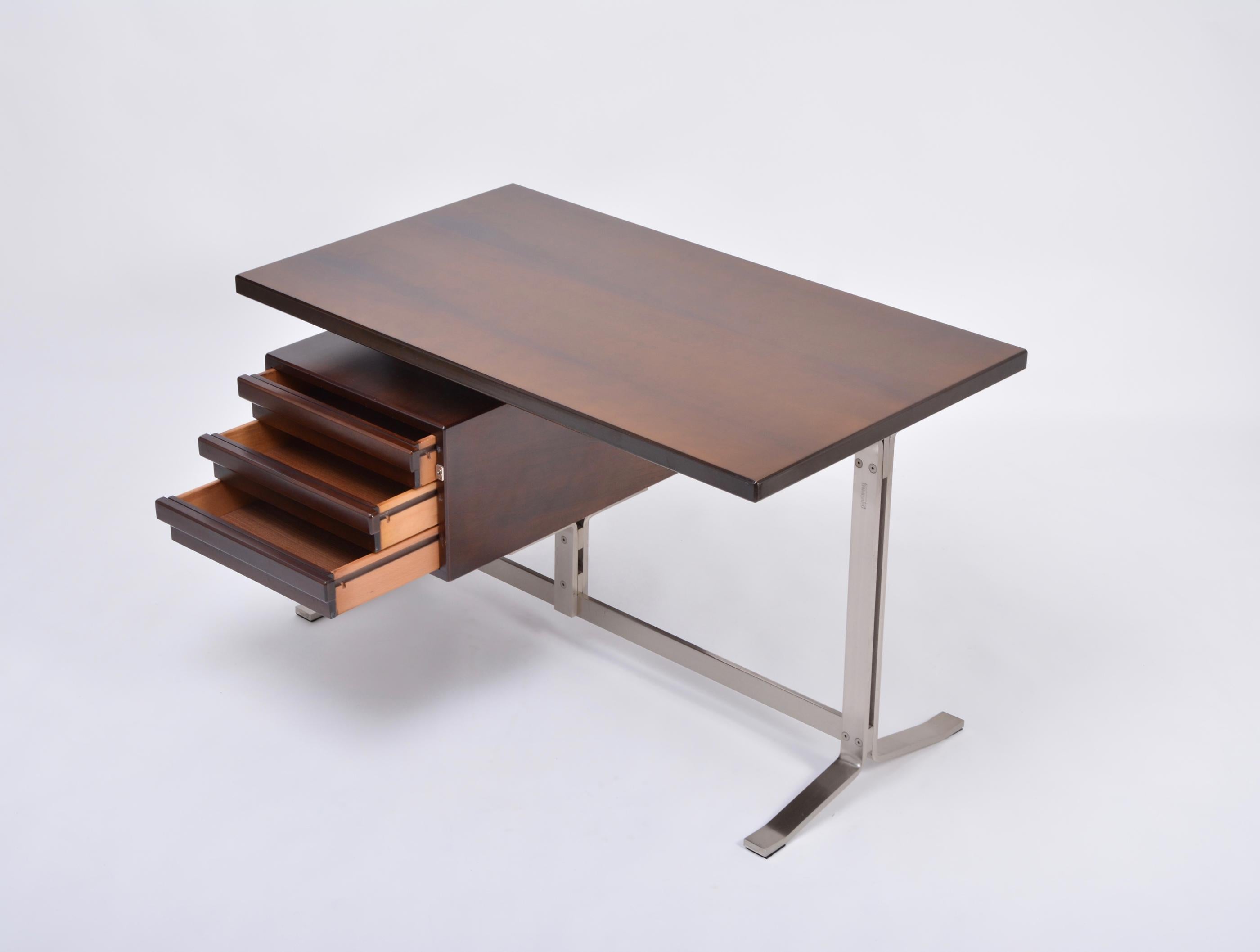 Gianni Moscatelli Mahogany Writing Desk for Formanova 2