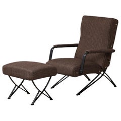 Gianni Moscatelli Reclining Chair with Ottoman