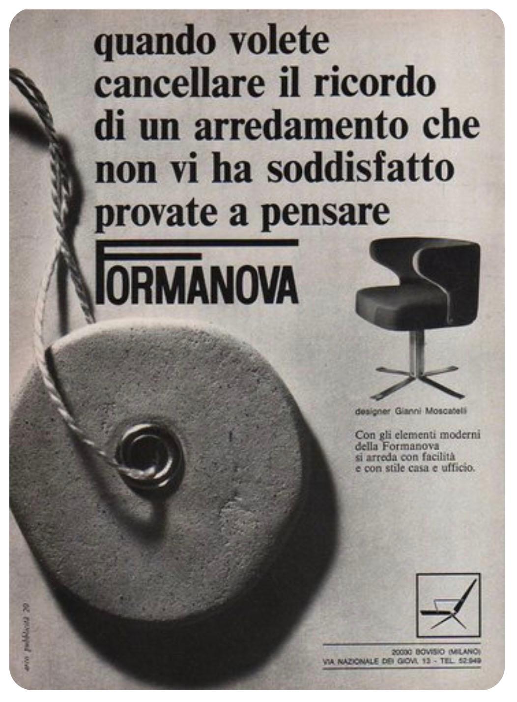 Sillón Gianni Moscatelli, Formanova. Modelo 