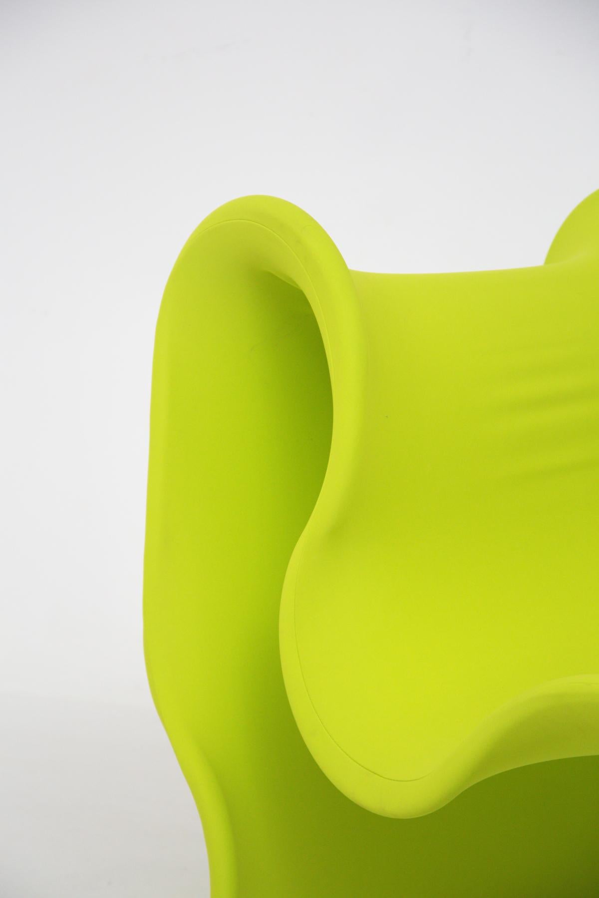 Gianni Pareschi Armchair Fiocco Acid Green for Busnelli For Sale 2