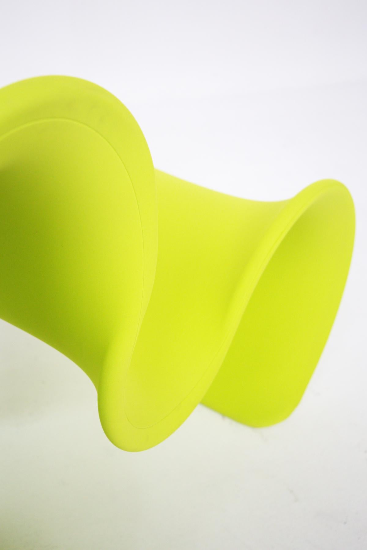 Late 20th Century Gianni Pareschi Armchair Fiocco Acid Green for Busnelli For Sale