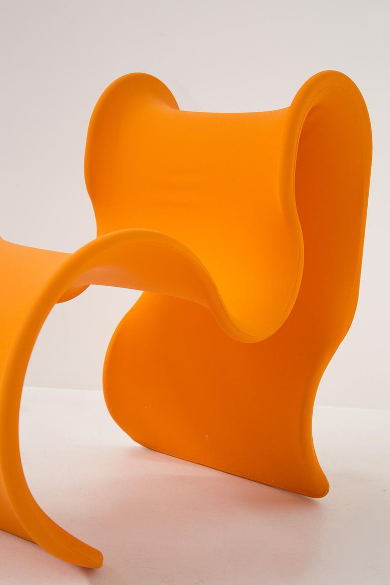 Gianni Pareschi Orange Fiocco Armchair for Busnelli For Sale 1