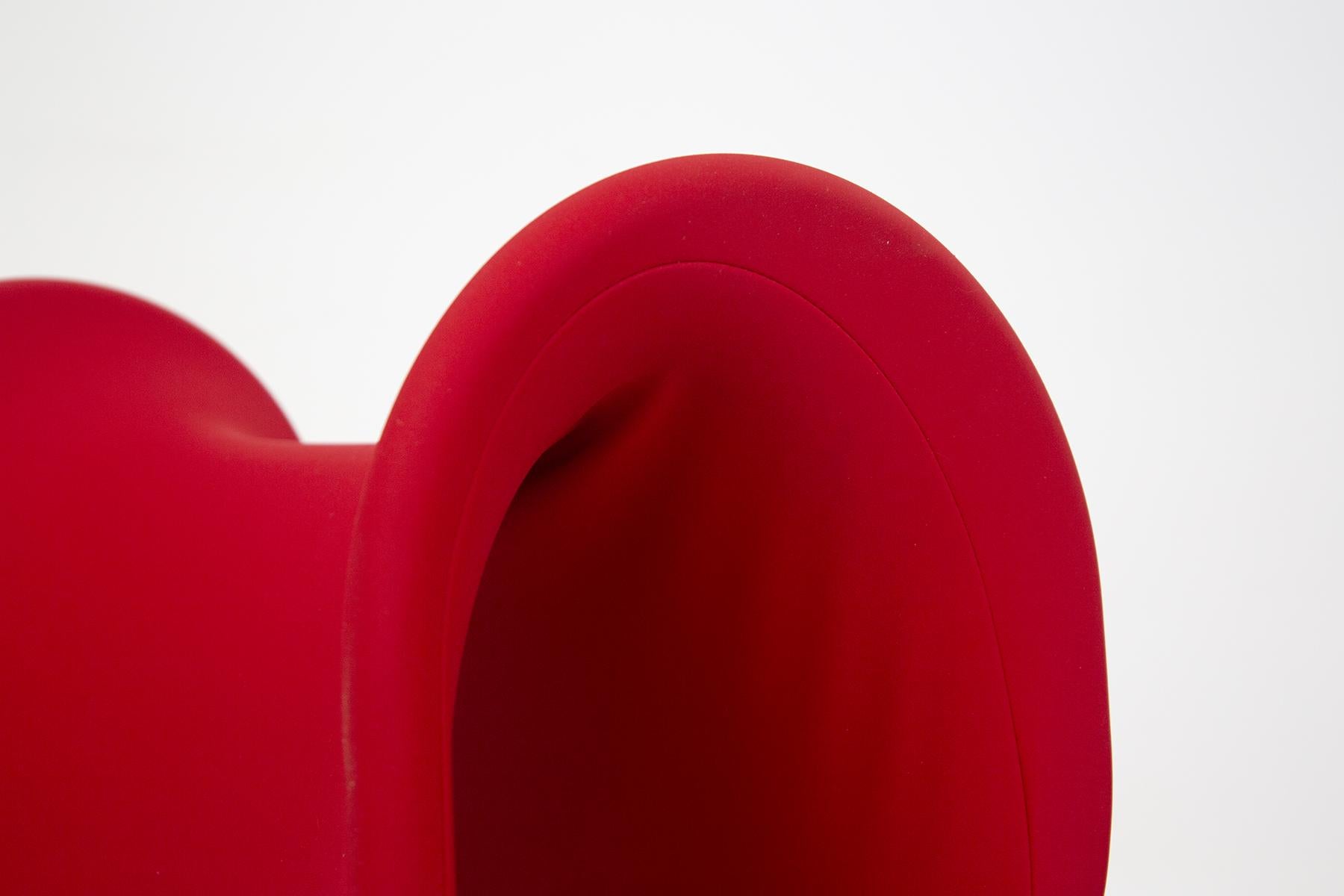 Gianni Pareschi Red Fiocco Armchair for Busnelli 4